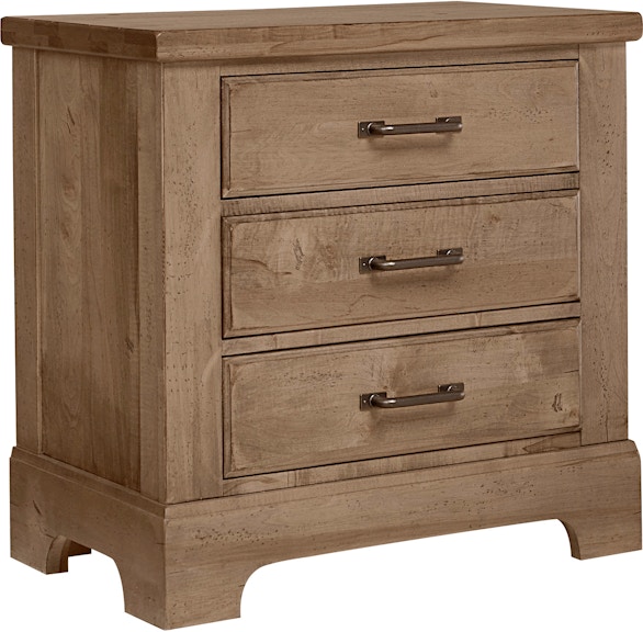 Artisan & Post by Vaughan-Bassett Cool Rustic Night Stand - 3 Drwr 175-227