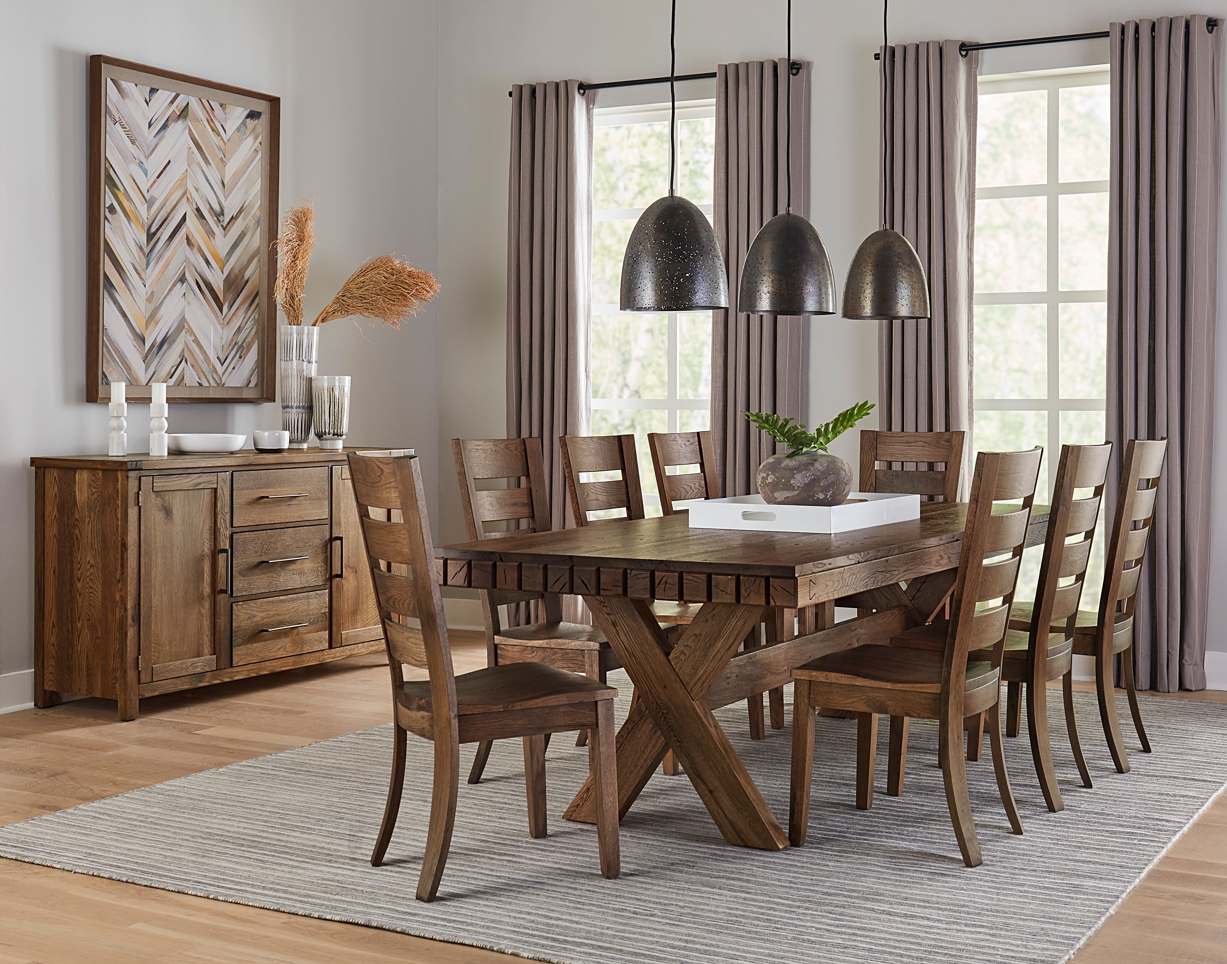 Artisan Post by Vaughan Bassett Dovetail Dining Horizontal Slat