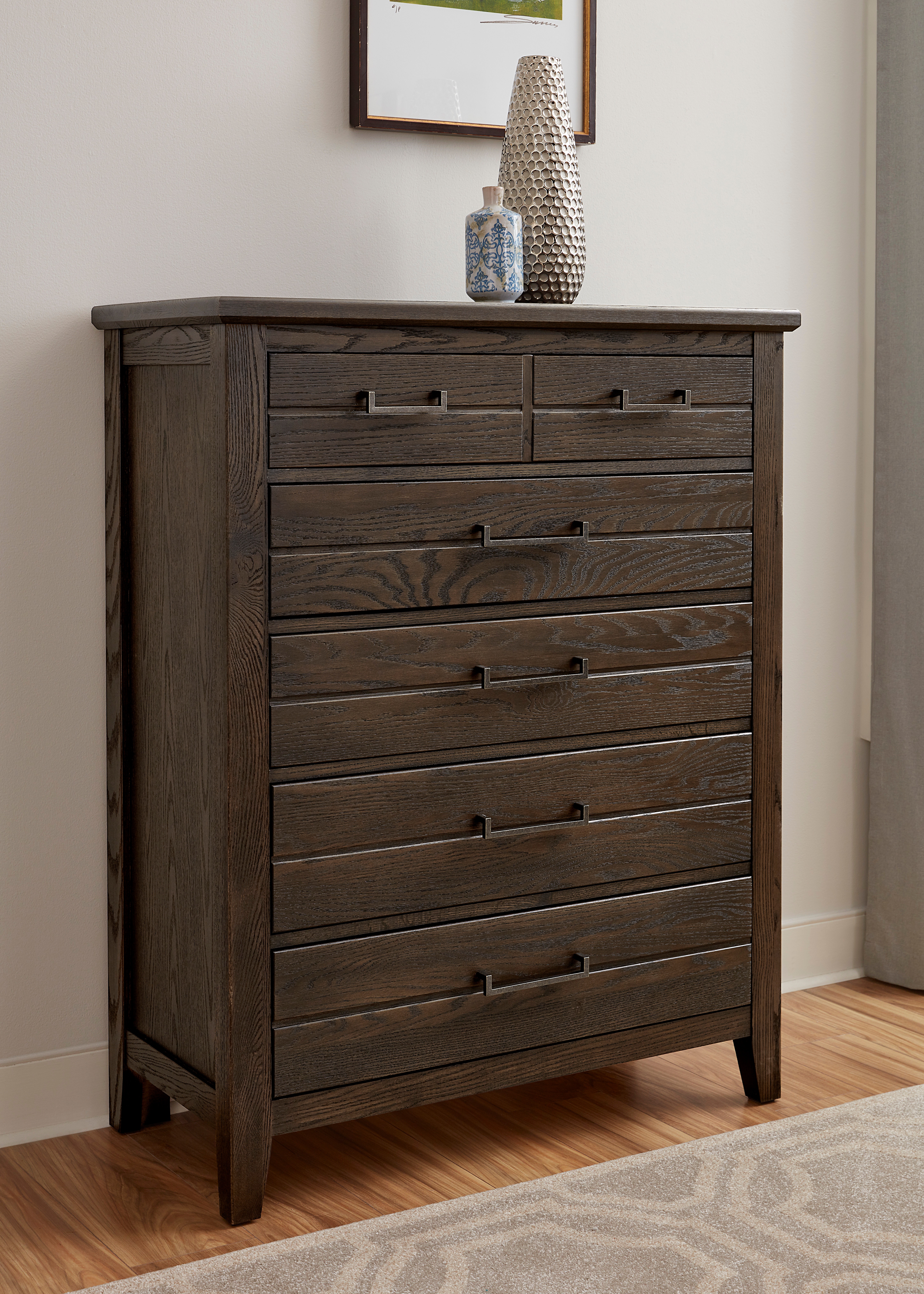 Palmdale Dark Tone Drawer Chest, Bedroom - Chests
