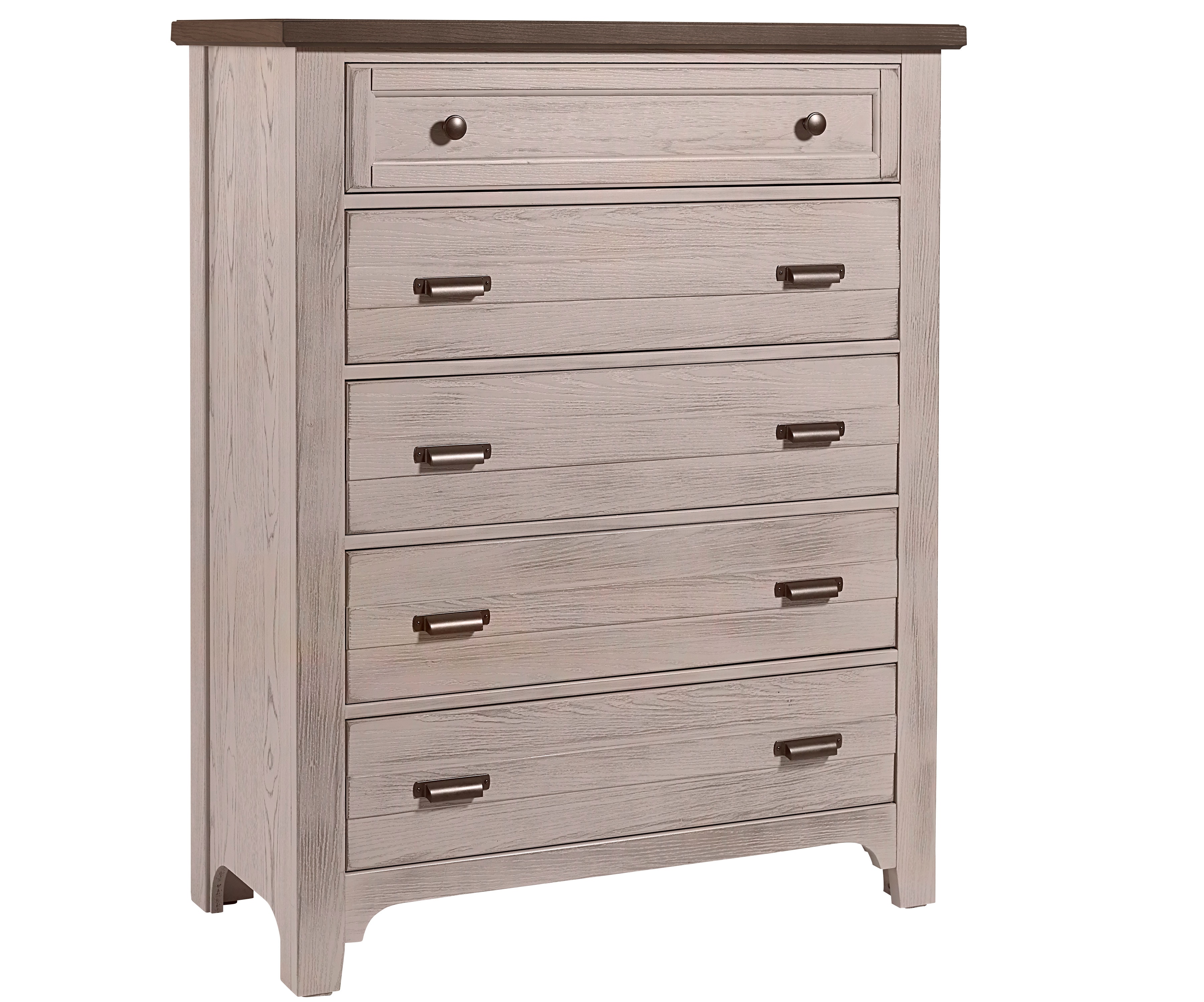 LMCo. Home by Vaughan Bassett Bedroom Bungalow Dover Grey 5 Drawer