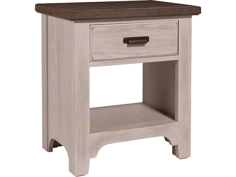LMCo. Home by Vaughan-Bassett Bungalow Dover Grey 1 Drawer Night Stand 741-226 VB741-226