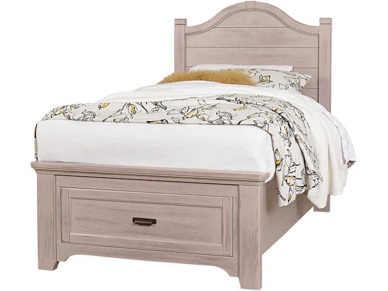 LMCo. Home by Vaughan-Bassett Bungalow Dover Grey Twin Arch Headboard 3/3 741-338 at Woodstock Furniture & Mattress Outlet