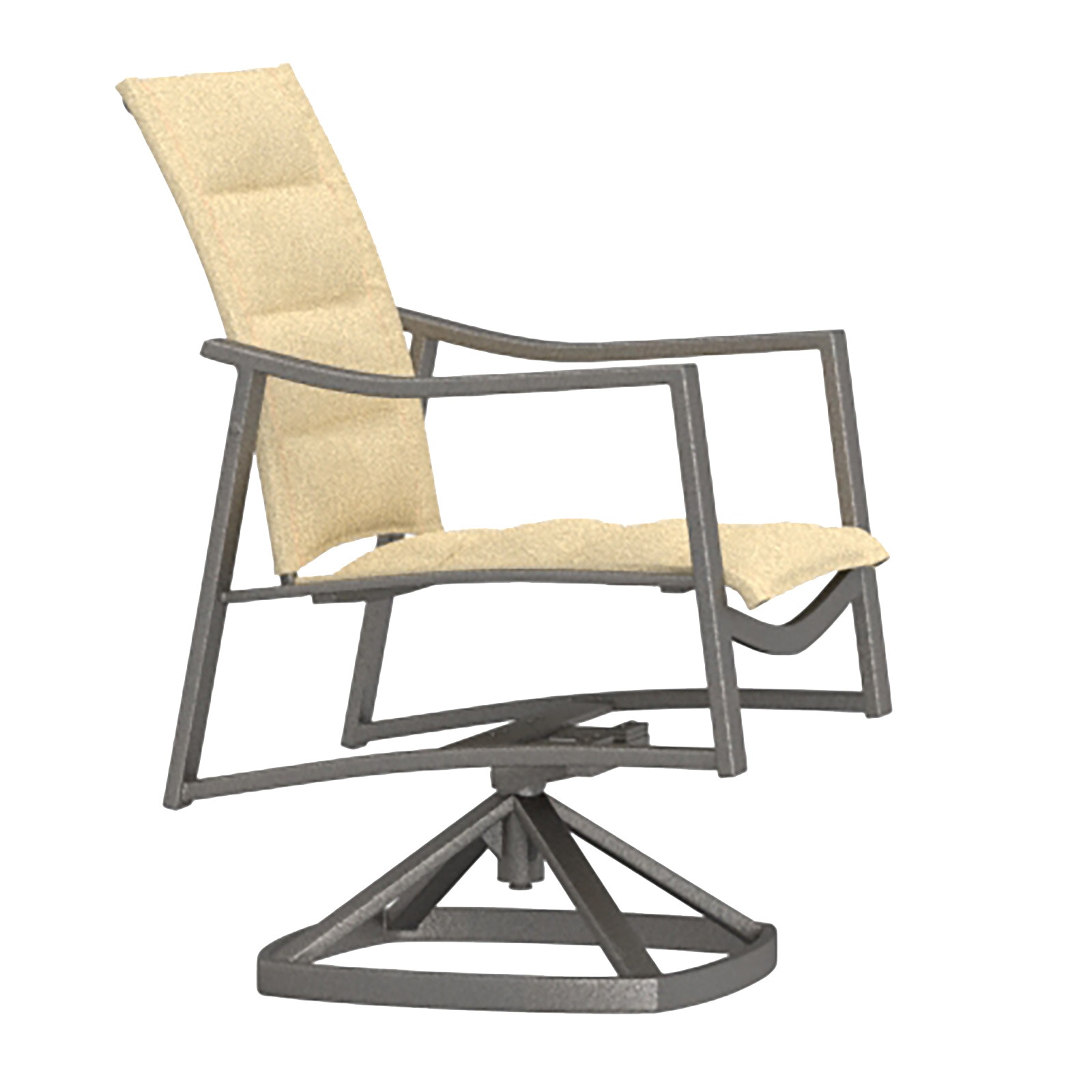  Avana Padded Sling Swivel Rocker Dining Arm Chair 65192P-SR