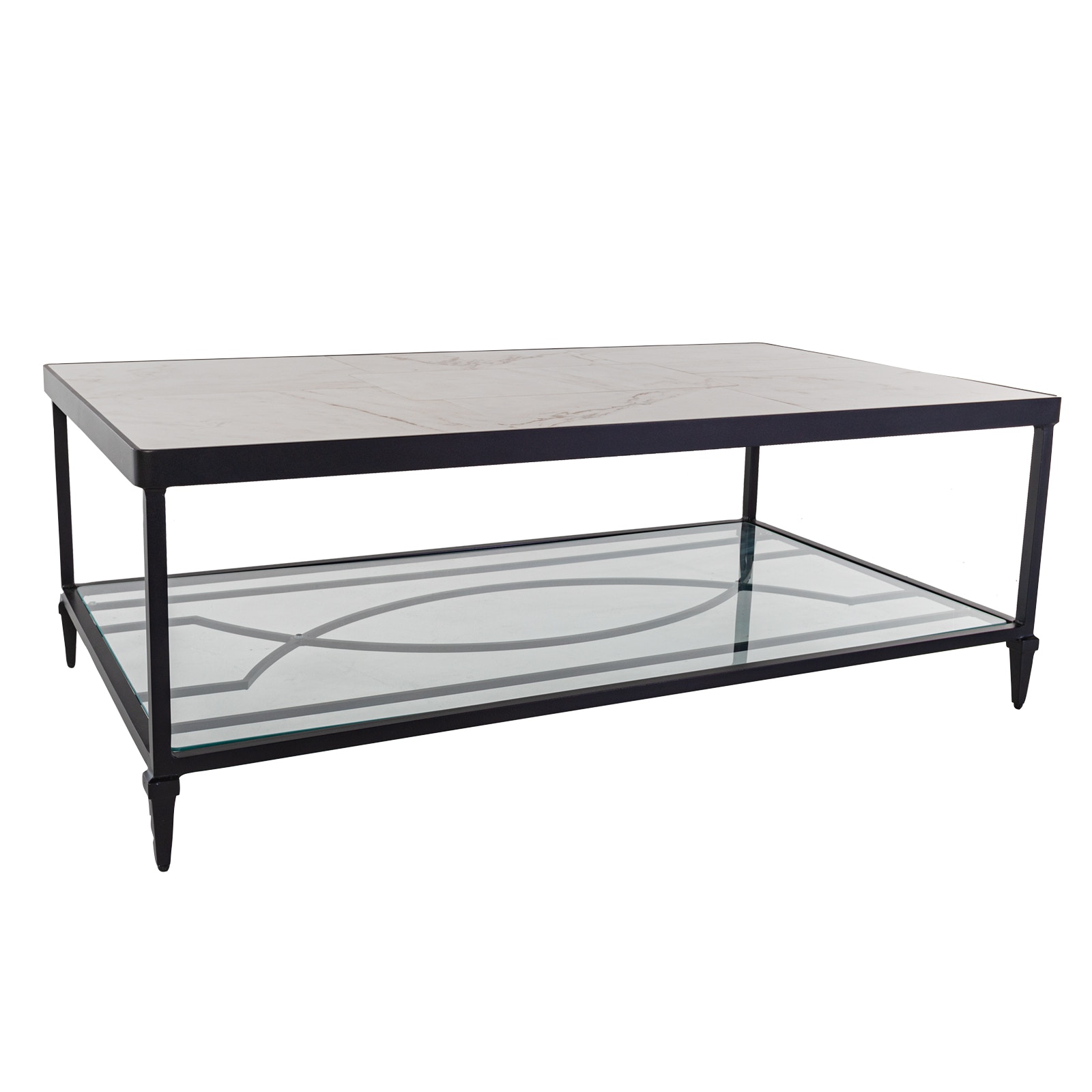  28 in.x 50 in. Kensington Occasional Table with Shelf 91-OTS2850RT