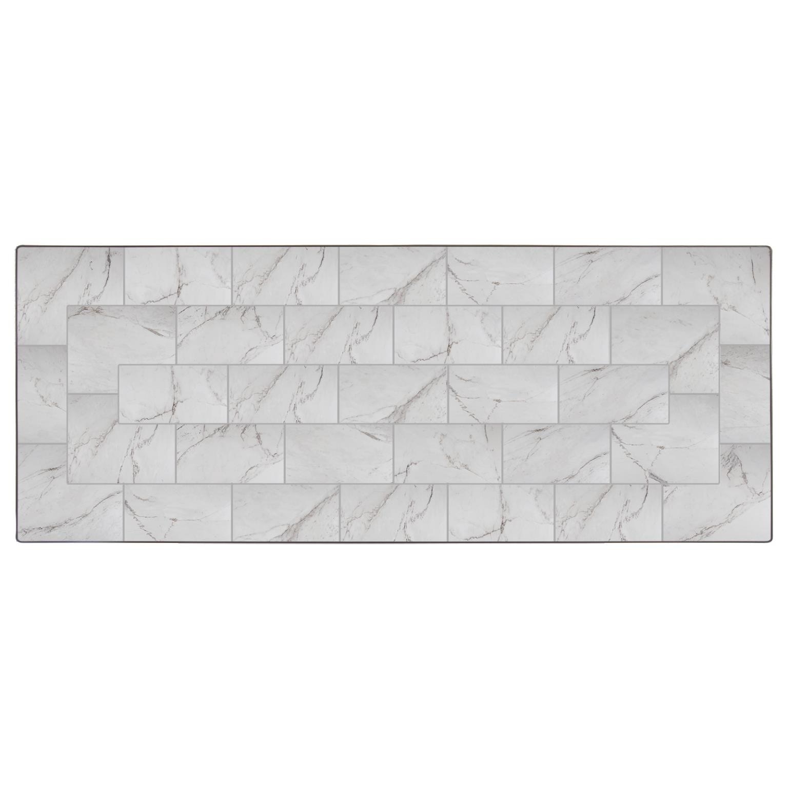  42 in. x 120 in. Fresco Table Top with Aluminum Rim P-42120RTD