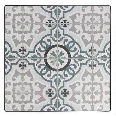  24 in. Square Valencia Table Top with Aluminum Rim V-24SQD