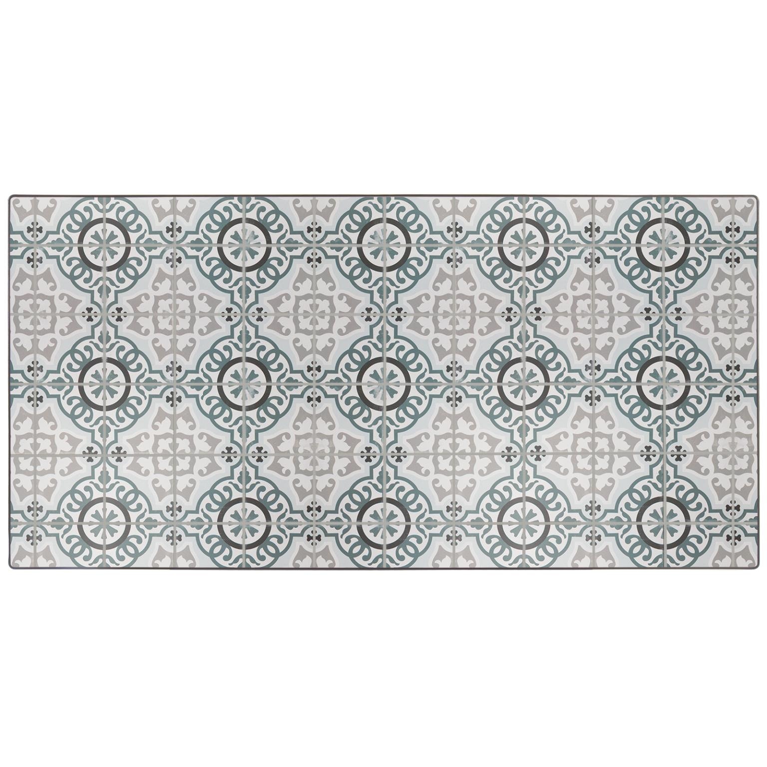  42 in. x 84 in. Valencia Table Top with Aluminum Rim V-4284RTD