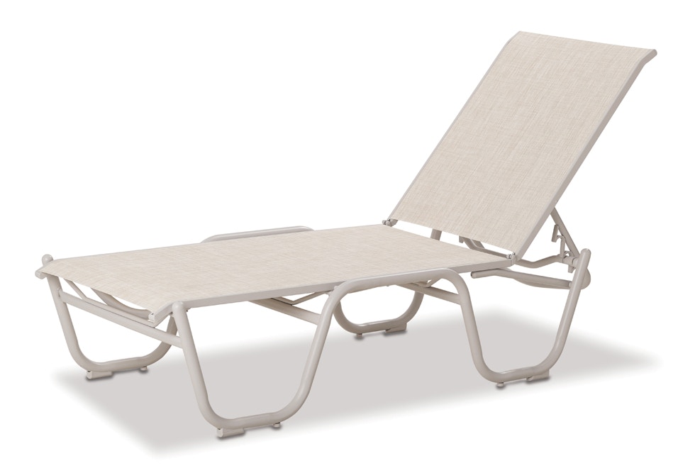  Gardenella Sling 16 Inch Four-Position Lay-flat Stacking Armless Chaise 7L30