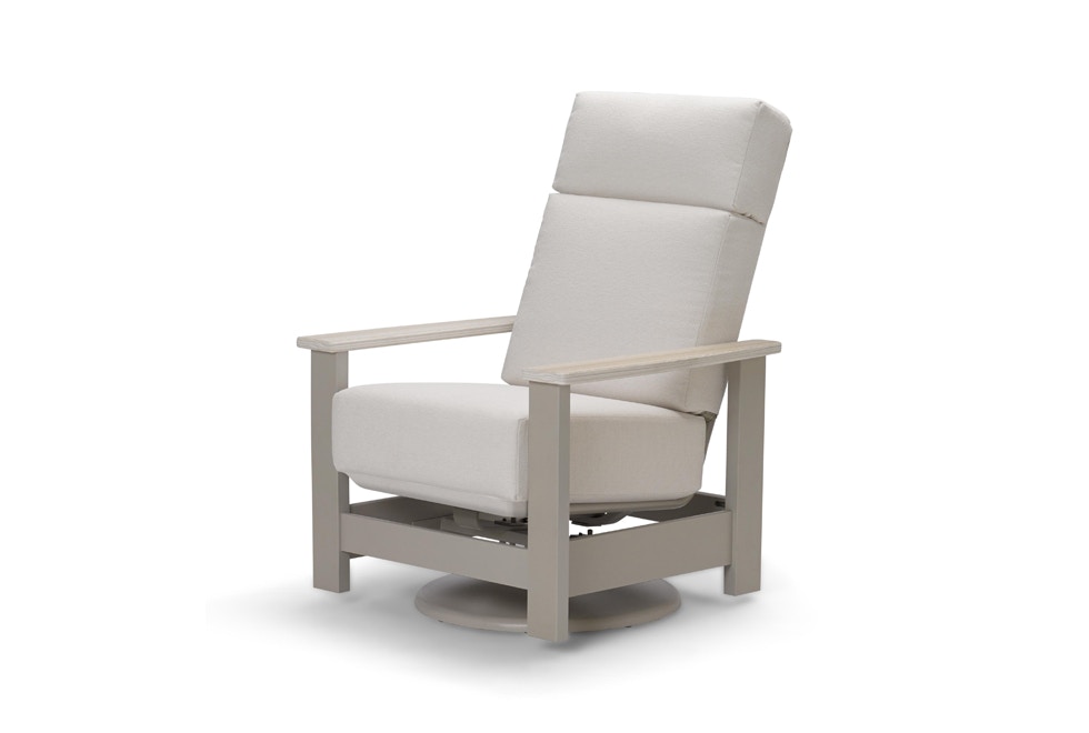  Leeward MGP Cushion Supreme Swivel Hidden Rocker with Rustic Arms J0J0