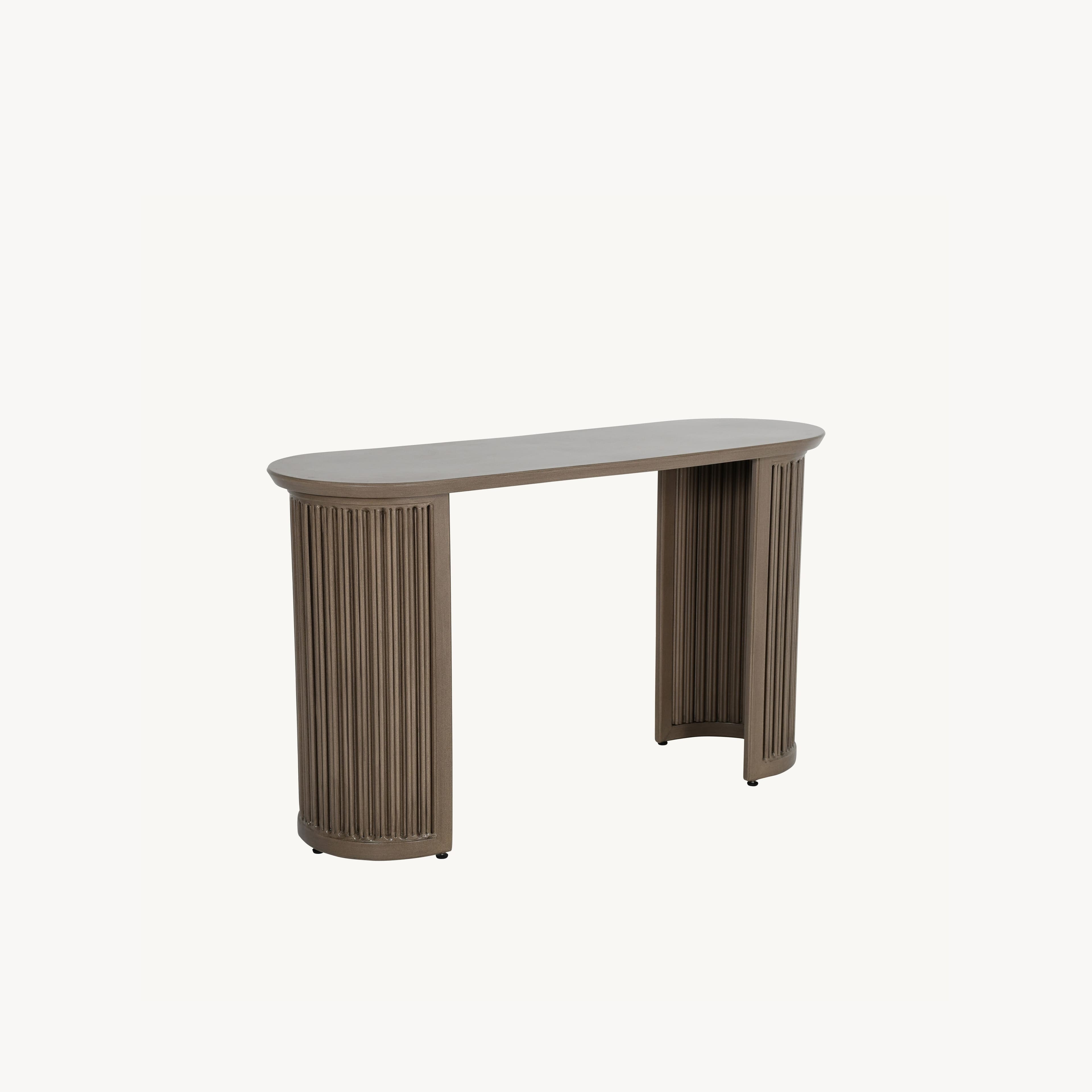  Samara 18 x 54 Oval Console Table (Fluted) B6OL1854