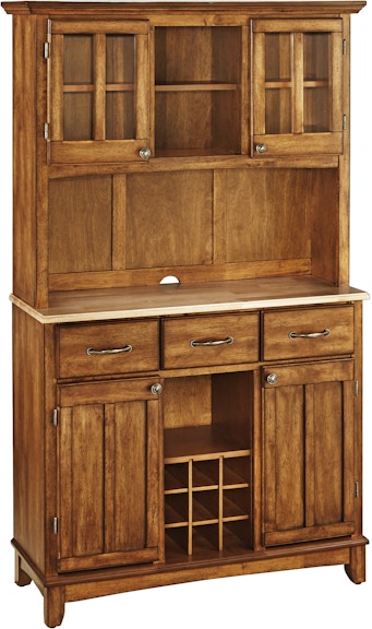homestyles Buffet of Buffets Cottage Oak/Natural Server with Hutch 5100-0061-62 519473254