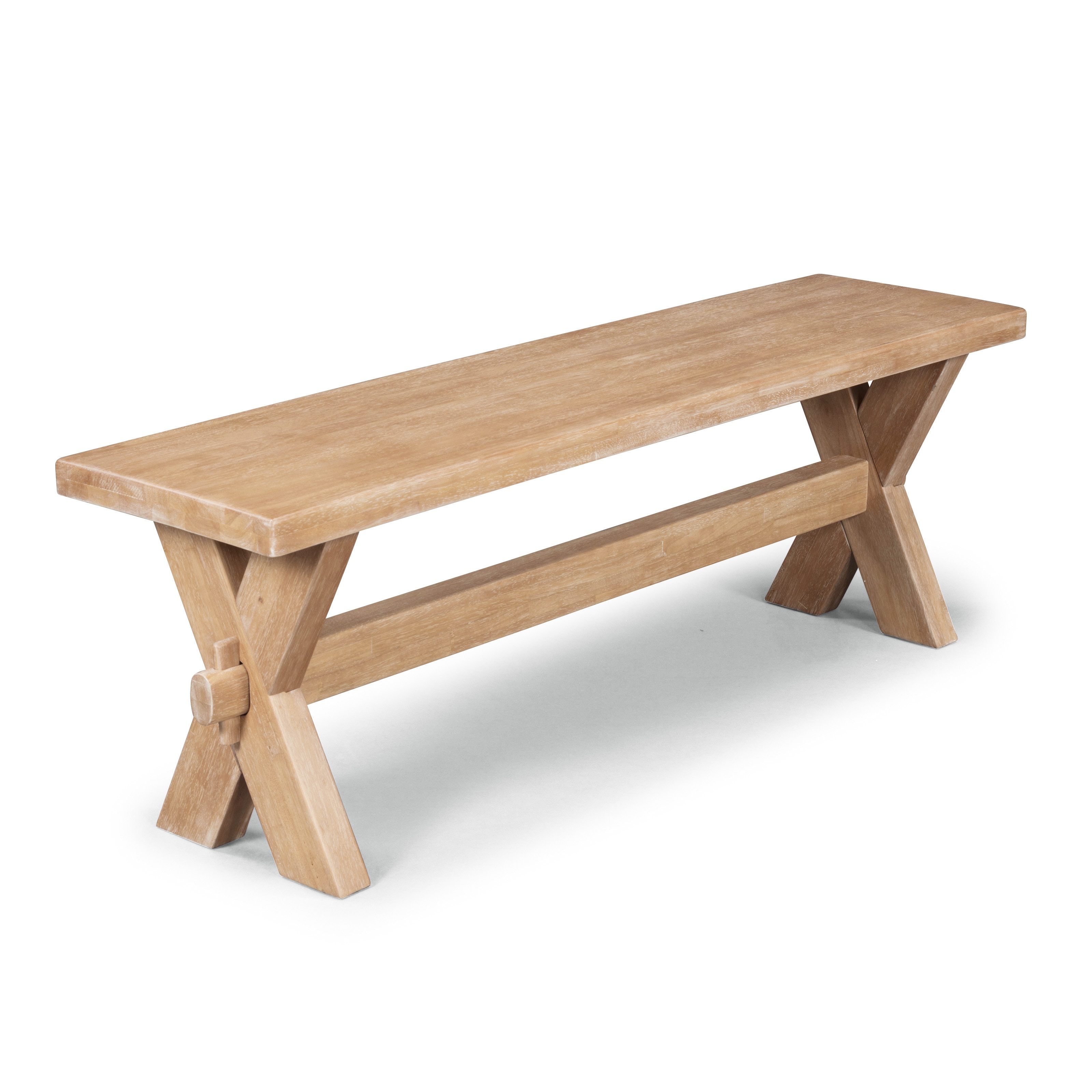 Natural best sale dining bench