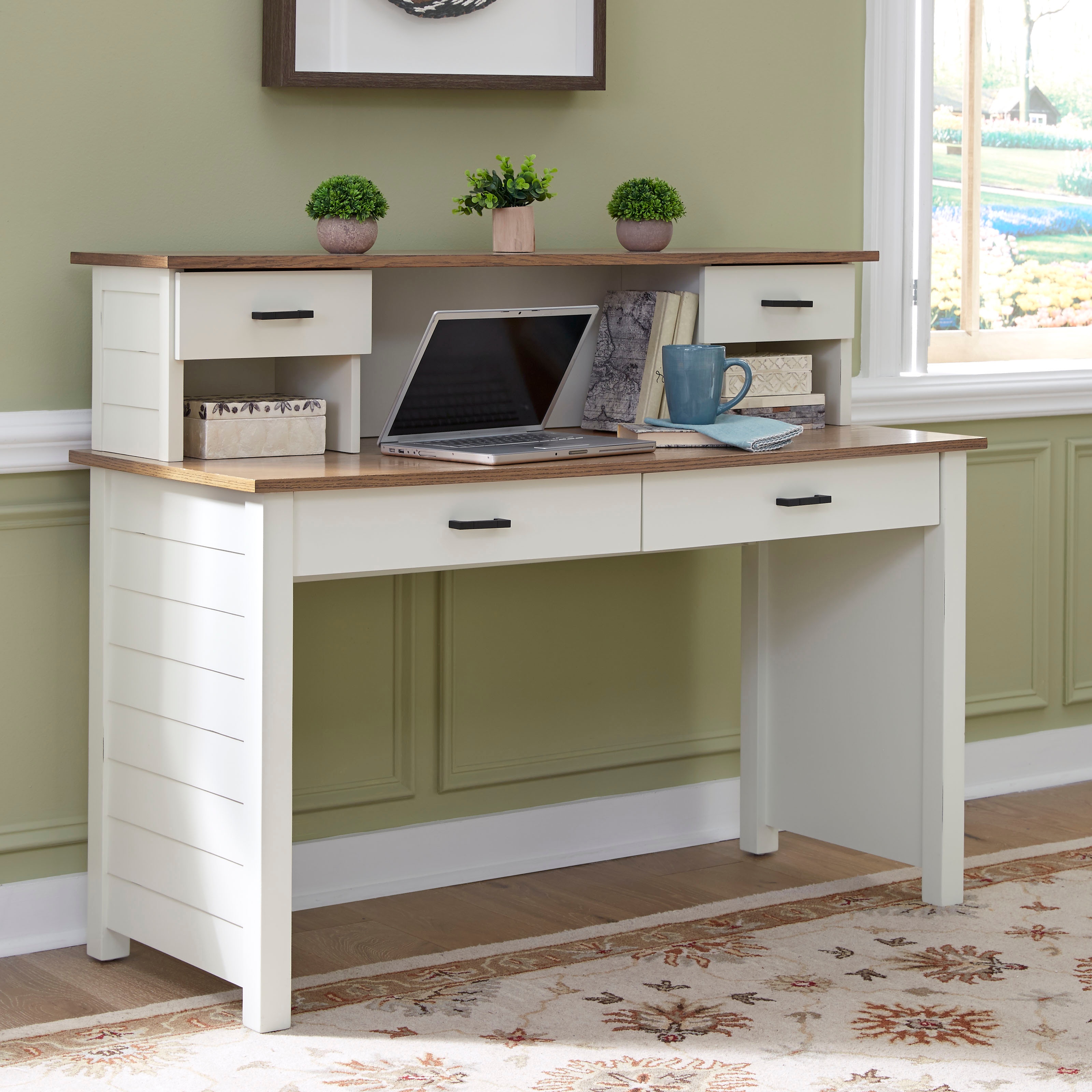 cottage desk with hutch