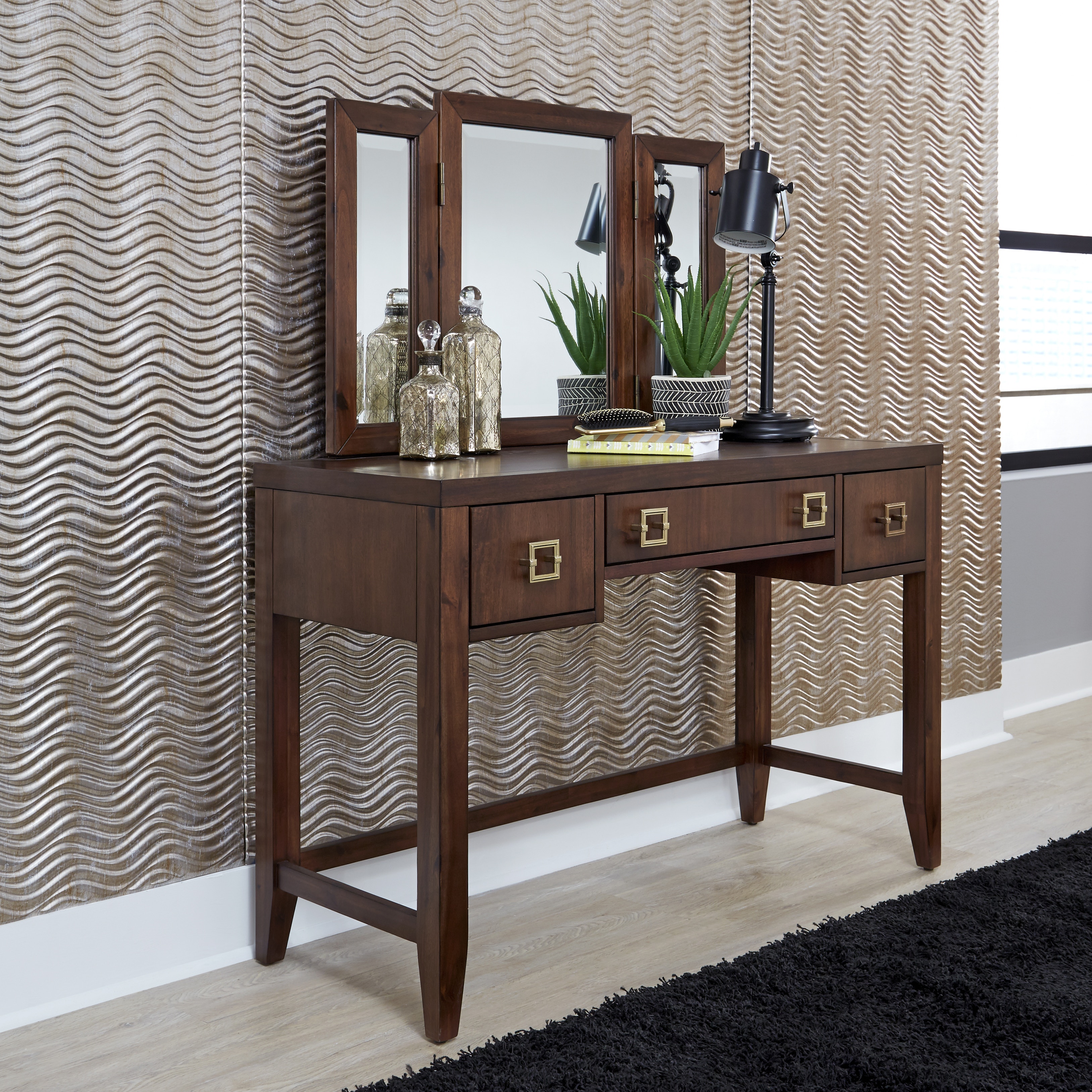 homestyles Bedroom Vanity with Mirror 5507-70 - Furniture Market