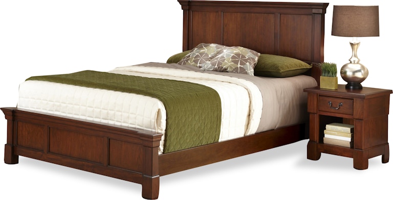 homestyles Aspen King Bed and Nightstand 5520-6019