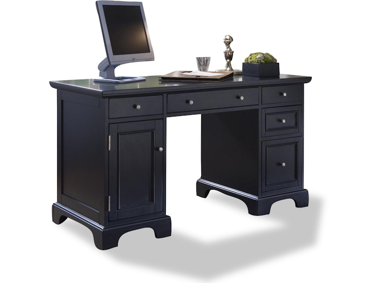 homestyles Bedford Black Double Pedestal Desk 5531-18 015280248