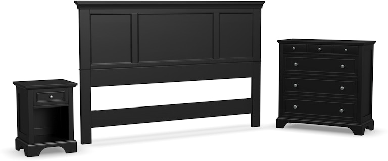 homestyles Bedford King Headboard, Nightstand and Chest 5531-6012