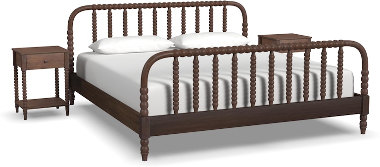 homestyles Spindle King Bed and Two Nightstands 5900-6042