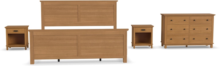 homestyles Oak Park King Bed, Two Nightstands and Dresser 5910-6022C