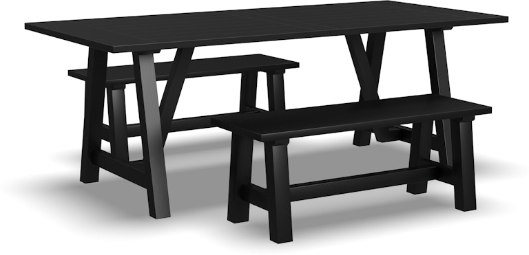 homestyles Trestle Dining Table with 2 Benches 5921-312