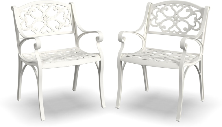 homestyles Sanibel White Outdoor Arm Chair 6652-80 497594496