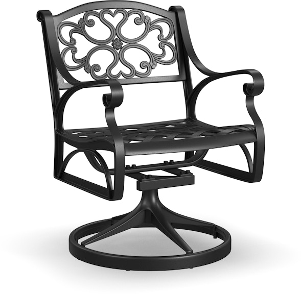 homestyles Sanibel Black Outdoor Swivel Rocking Chair 6654-53 480263359