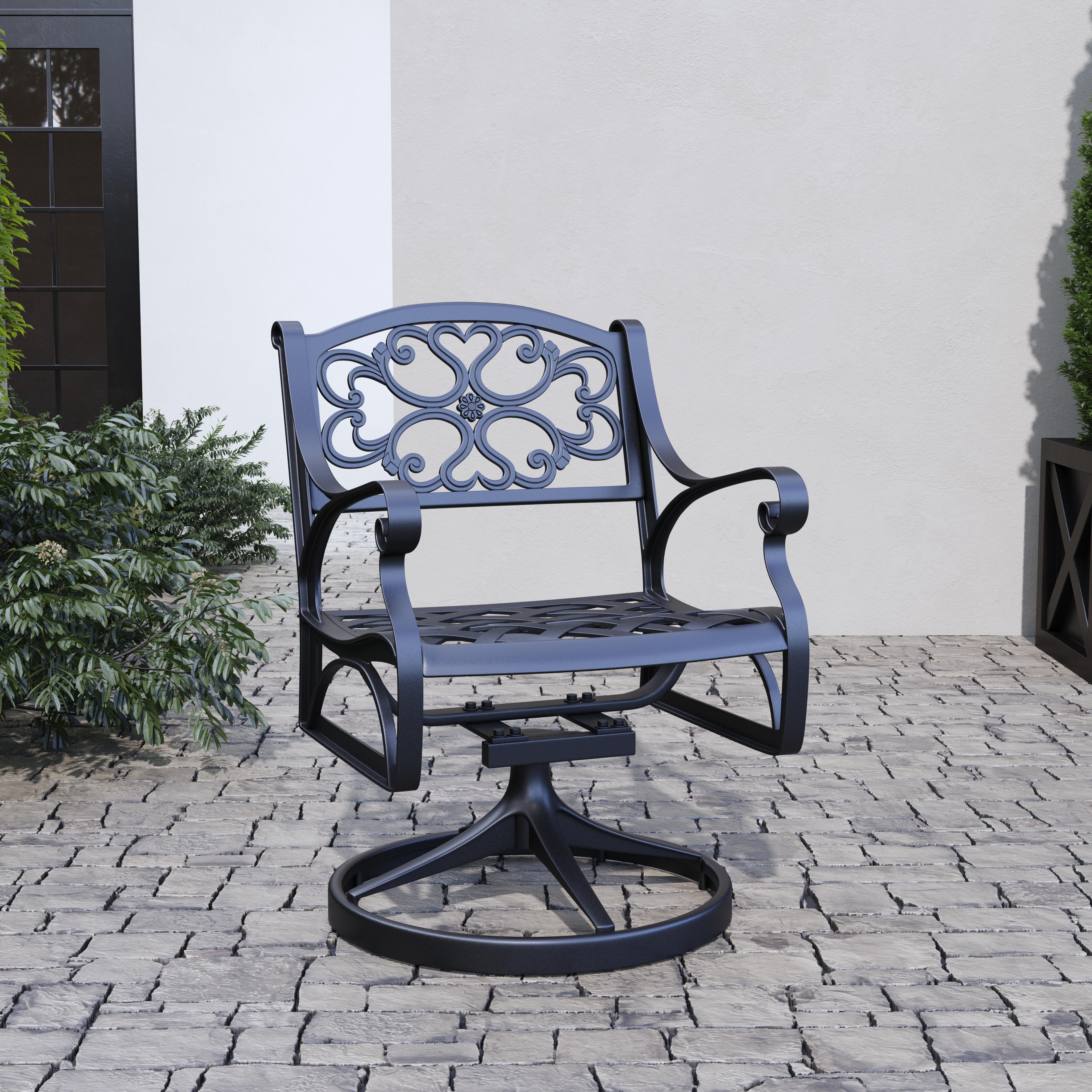 Aluminum swivel rocking patio chairs top
