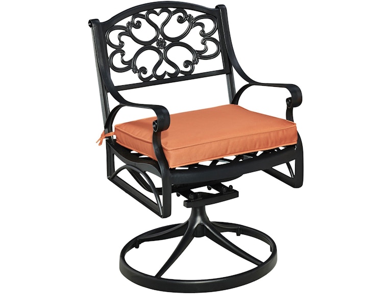 homestyles Sanibel Black Outdoor Swivel Rocking Chair 6654-53C 005916335