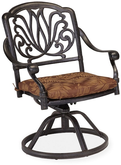 homestyles Capri Charcoal Outdoor Swivel Rocking Chair w/Cushion 6658-53 442613436