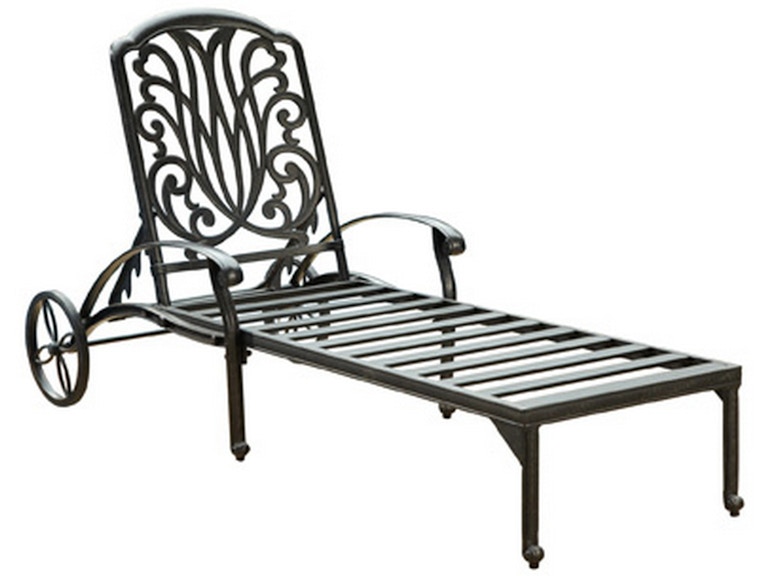 homestyles Capri Charcoal Outdoor Chaise Lounge 6658-83 366231484