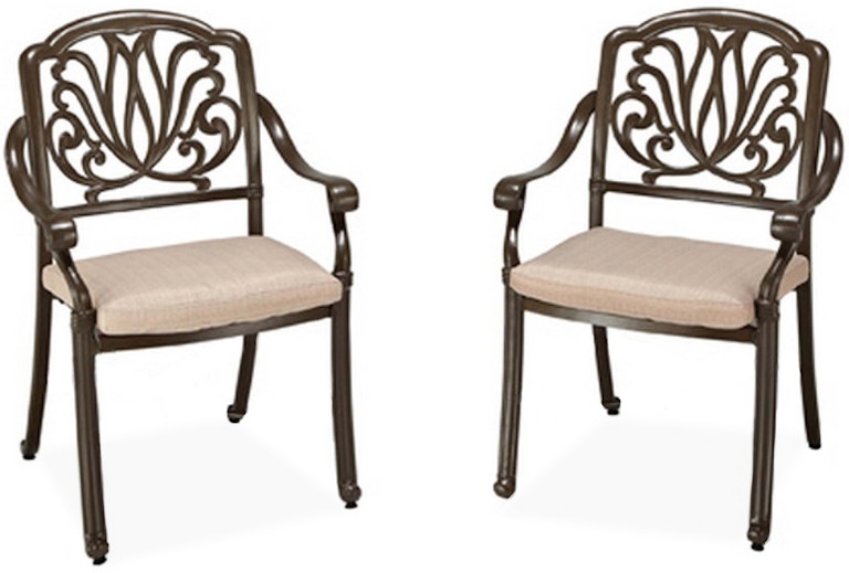 homestyles Capri Taupe Outdoor Chair Pair 6659-80 649668343
