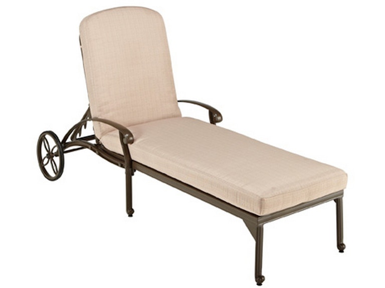 homestyles Capri Taupe Outdoor Chaise Lounge w/Cushion 6659-83 774703550