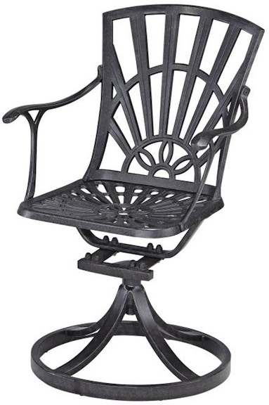 homestyles Grenada Charcoal Outdoor Swivel Rocking Chair 6660-53 273363974