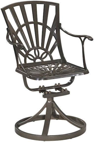 homestyles Grenada Khaki Gray Outdoor Swivel Rocking Chair 6661-53 530845382