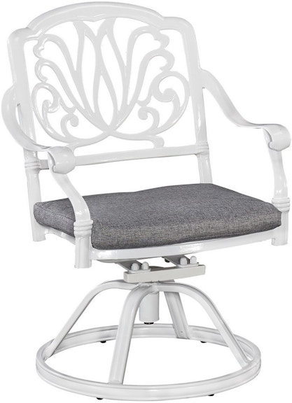 homestyles Capri White Outdoor Swivel Rocking Chair 6662-53 565436176