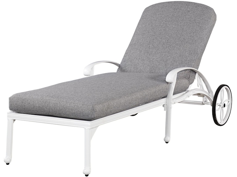 homestyles Capri White Outdoor Chaise Lounge 6662-83 680236812