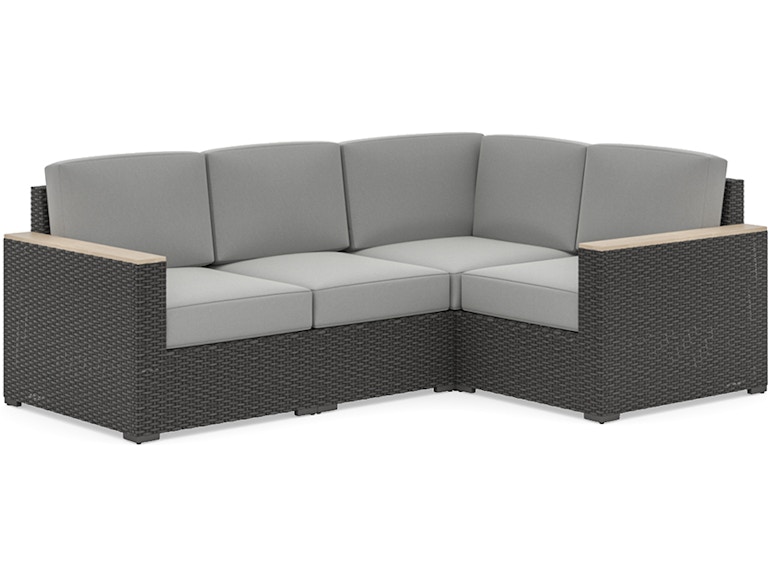 homestyles Boca Raton Brown 4-Seat Outdoor Sectional 6801-40 382679636