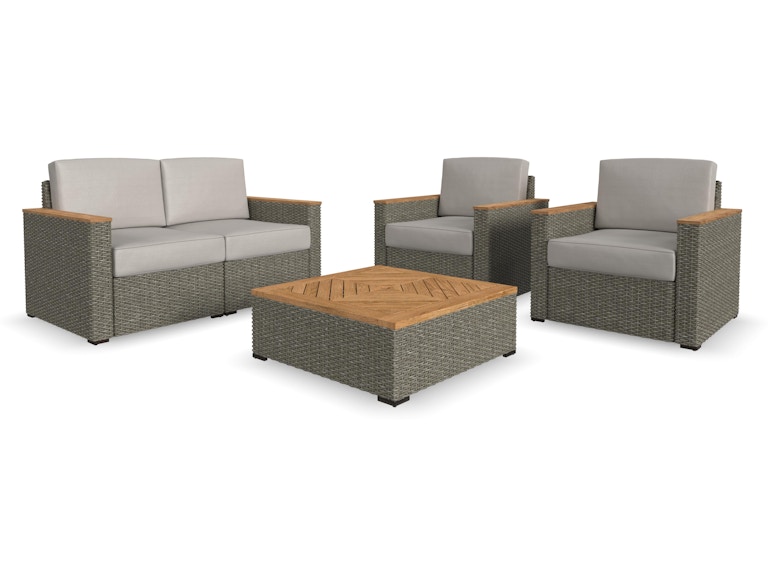 homestyles Boca Raton Outdoor Loveseat, Lounge Chairs & Coffee Table Set 6801-60-11D-21 606077460