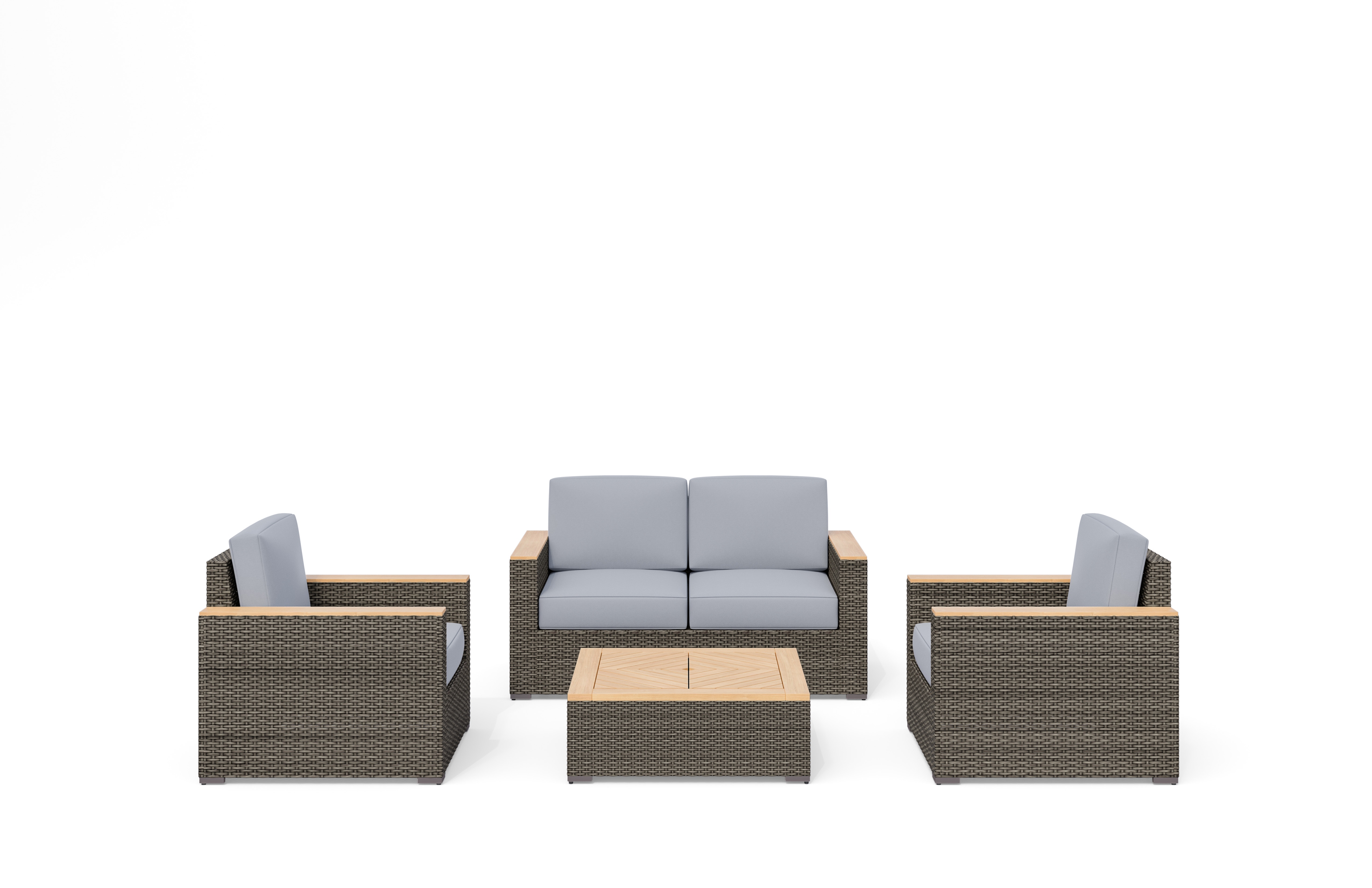 Outdoor couch discount and loveseat set