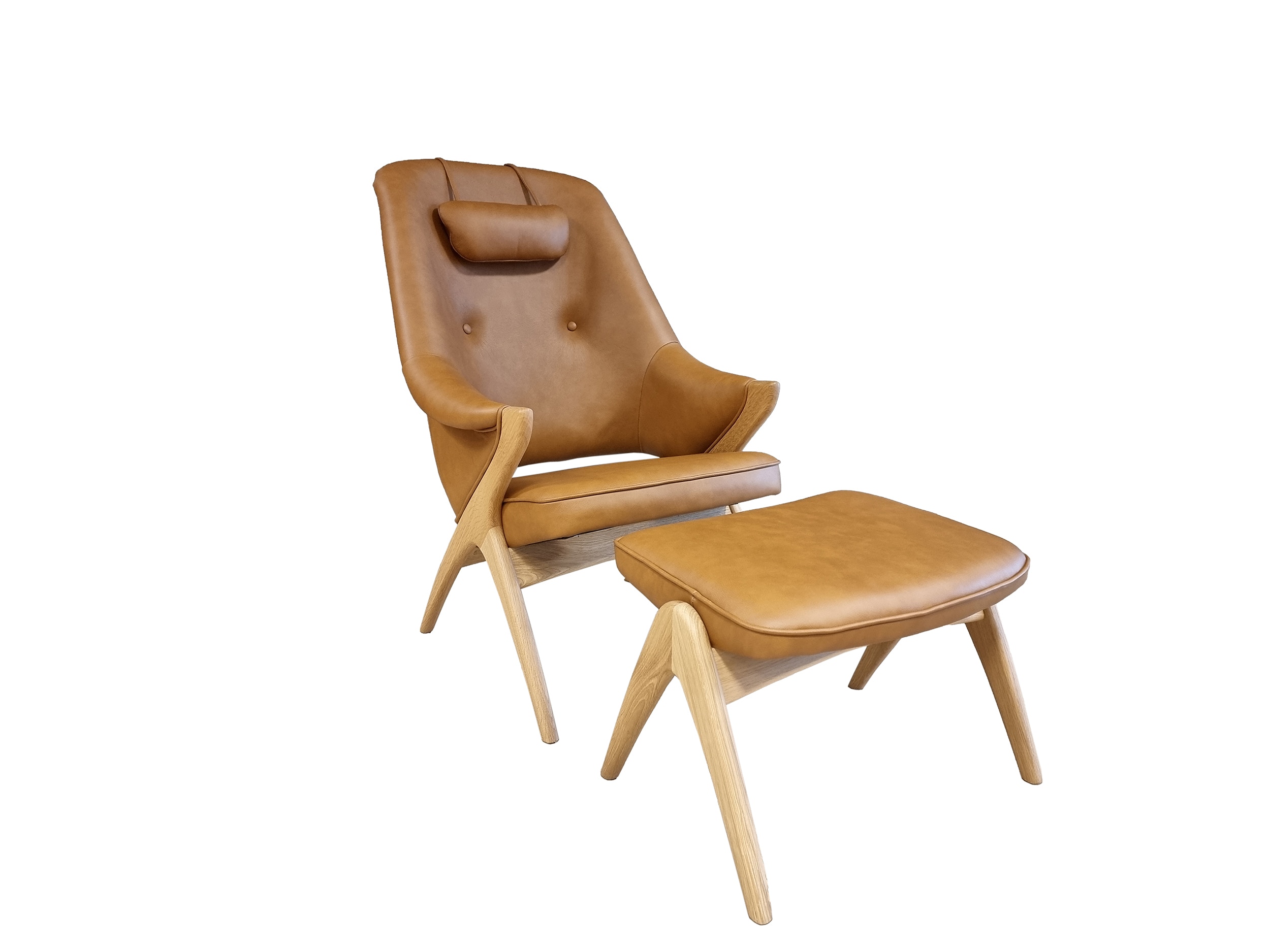 Scandi chair and discount footstool