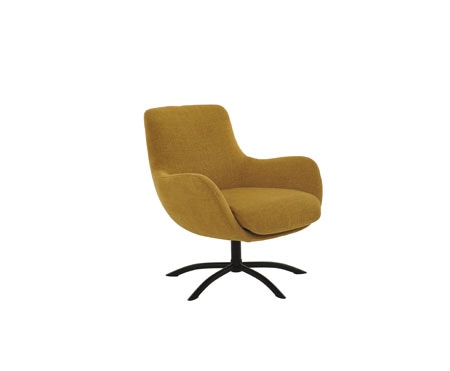 Fjords Living Room Skagen Low back chair with Tilter and metal star