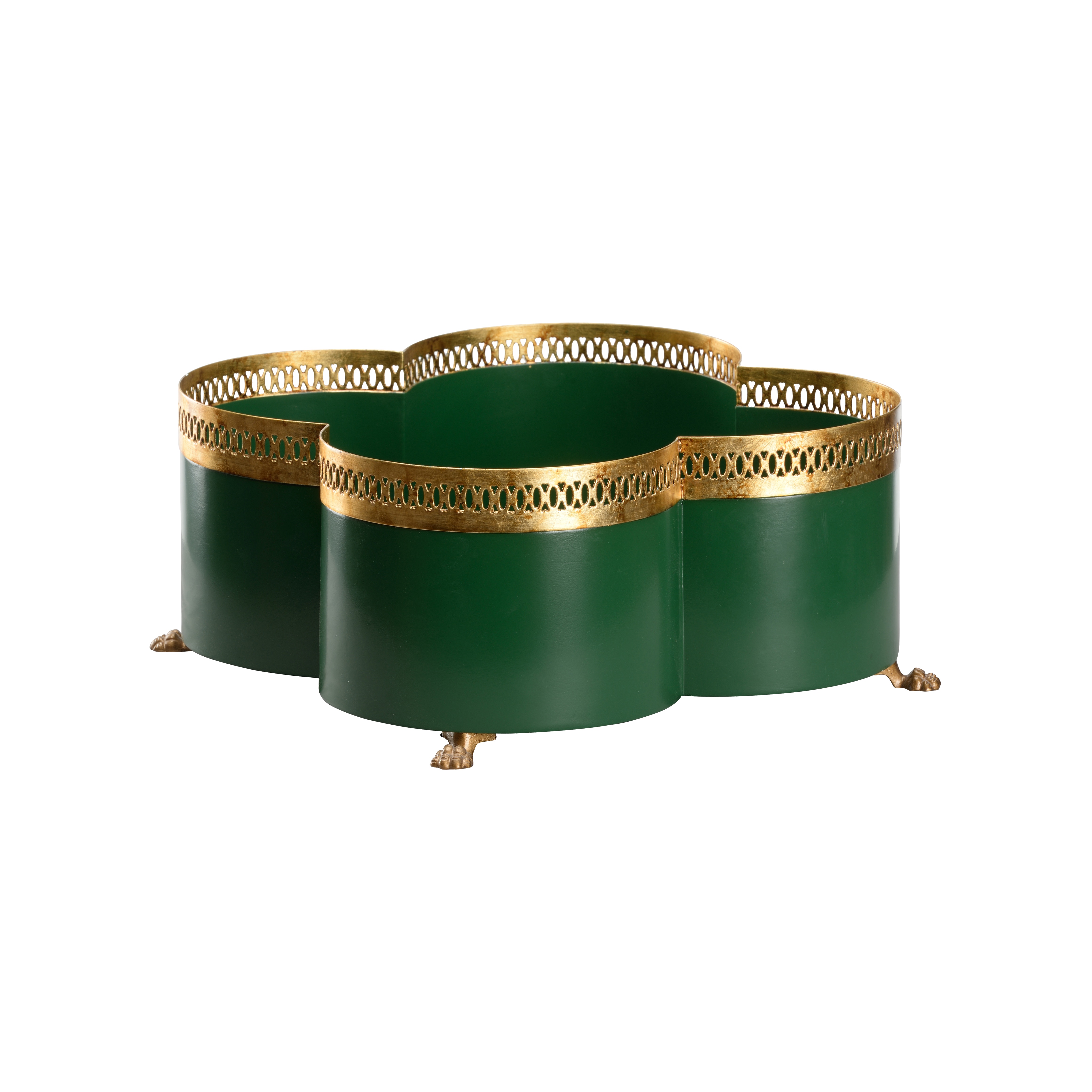  Tracery Cachepot - Green (LG) 