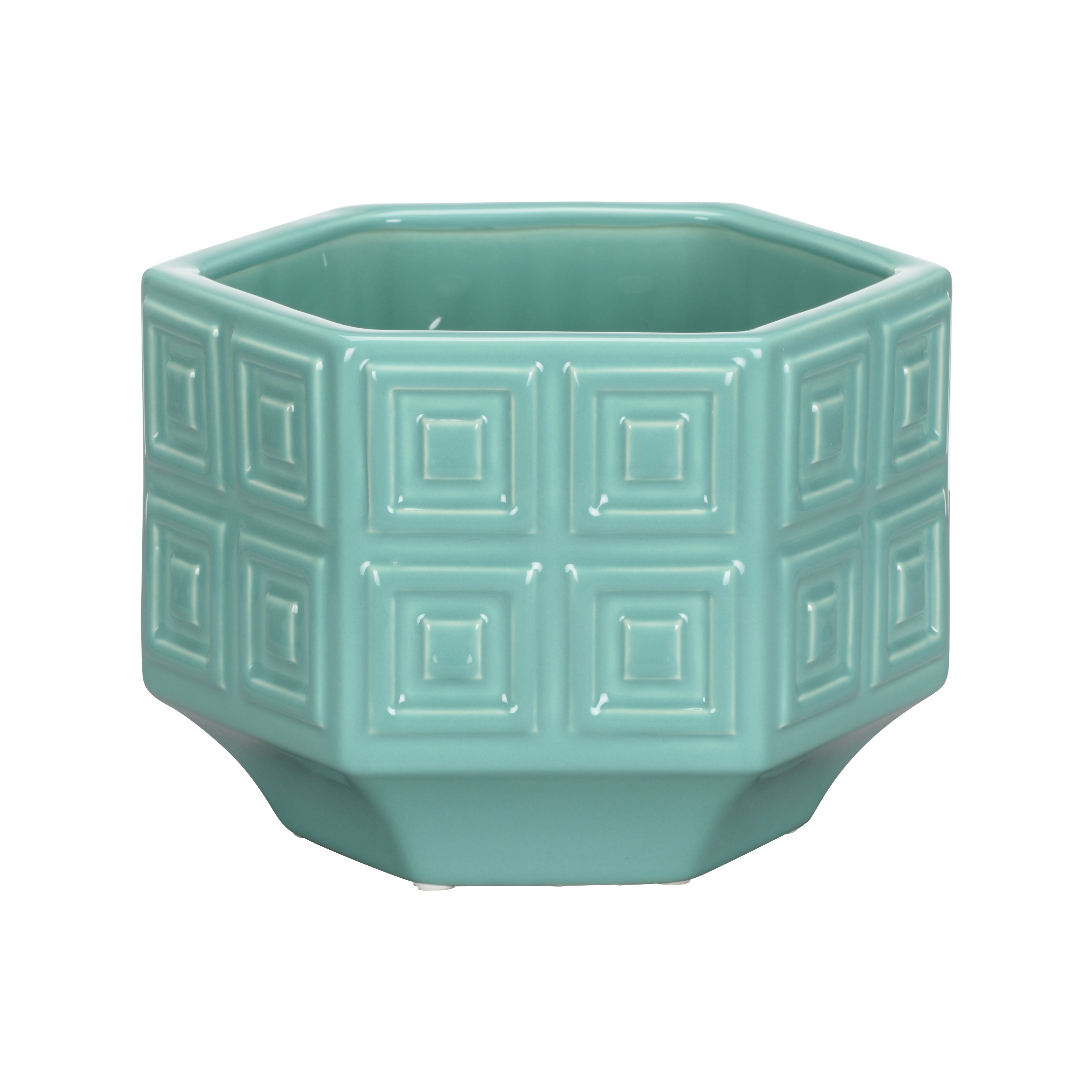 CHELSEA HOUSE Dover Cachepot - Turquoise 370317