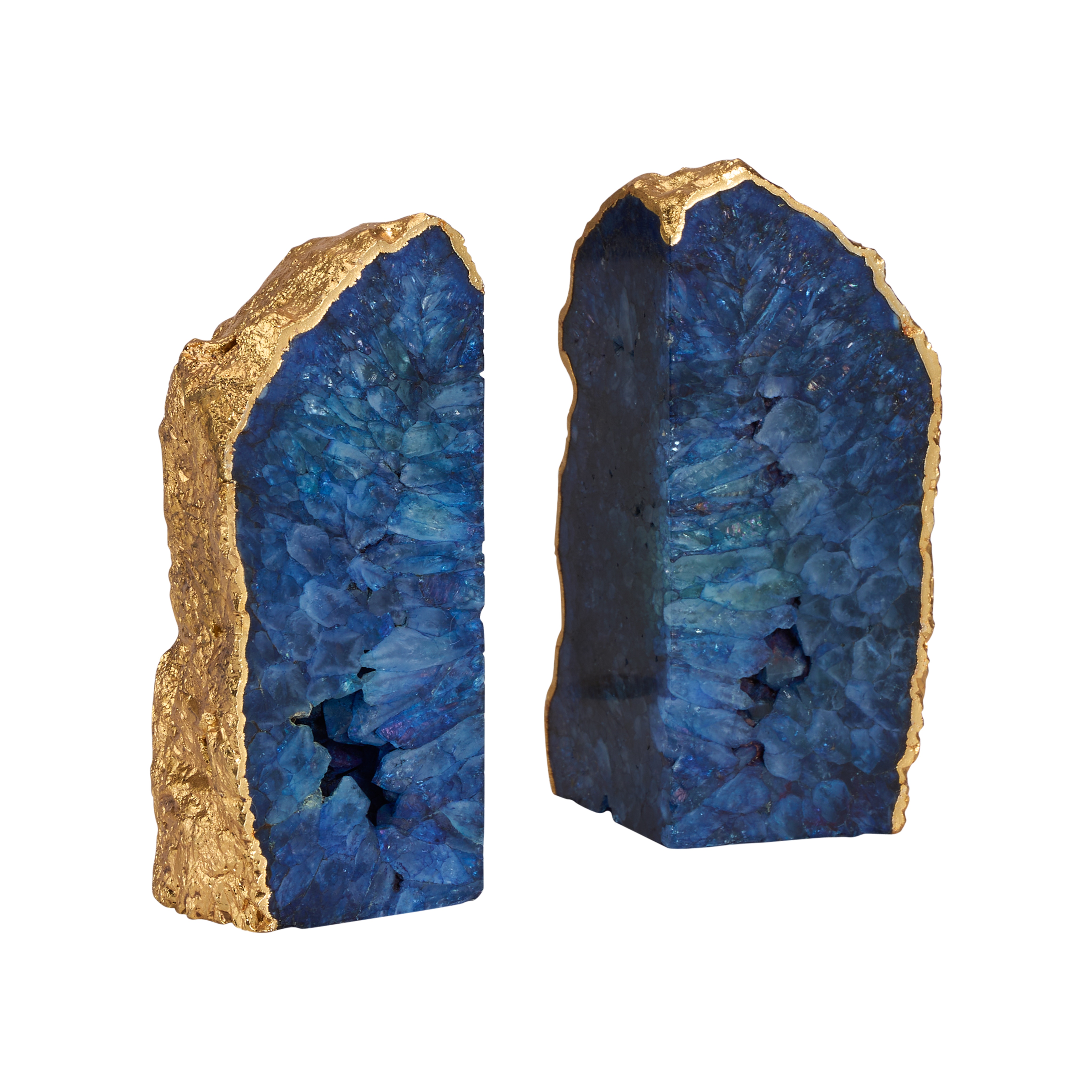  Blue Agate Bookend (Pr) 