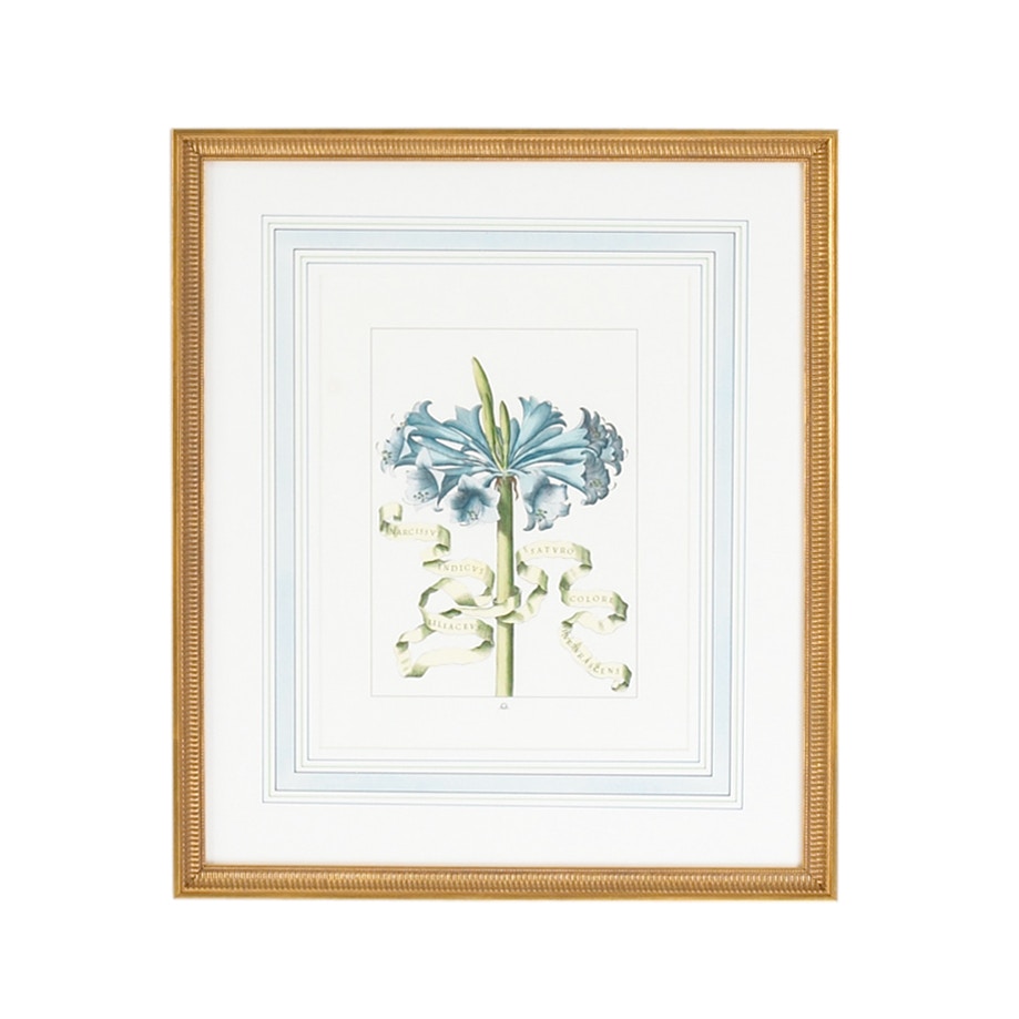  Bl Floral With Ribbon-D 