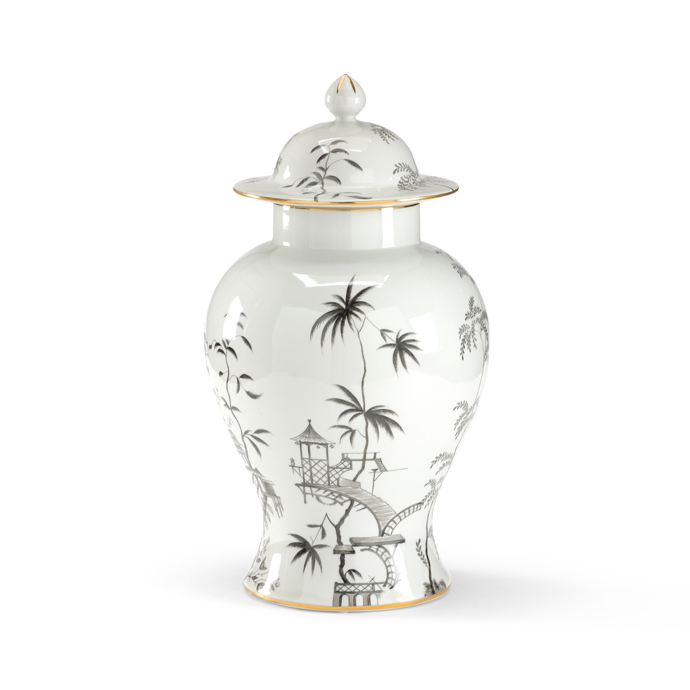 CHELSEA HOUSE Black/White Chinoiserie Jar 381729