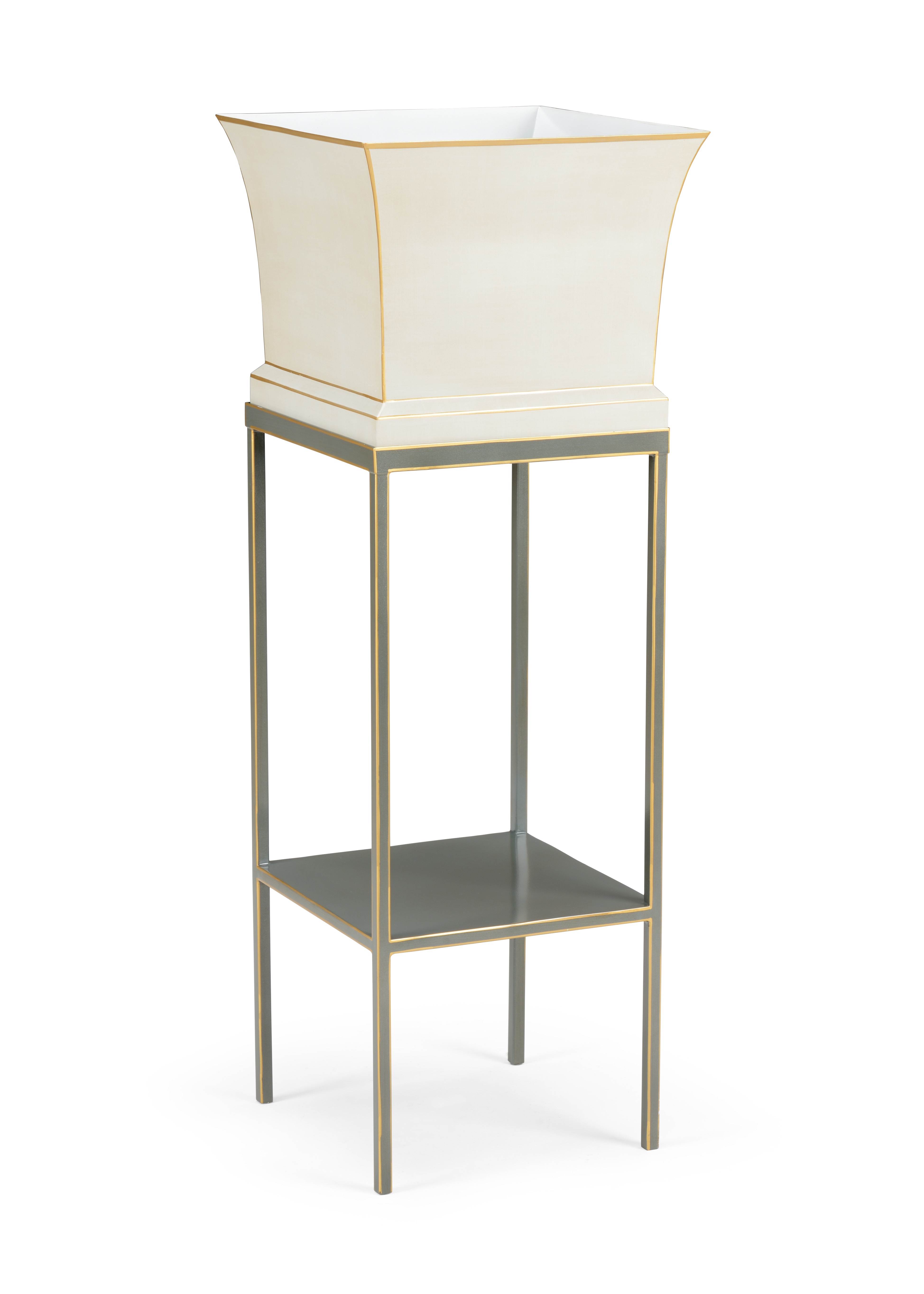  Morrow Tole Planter - Gray 