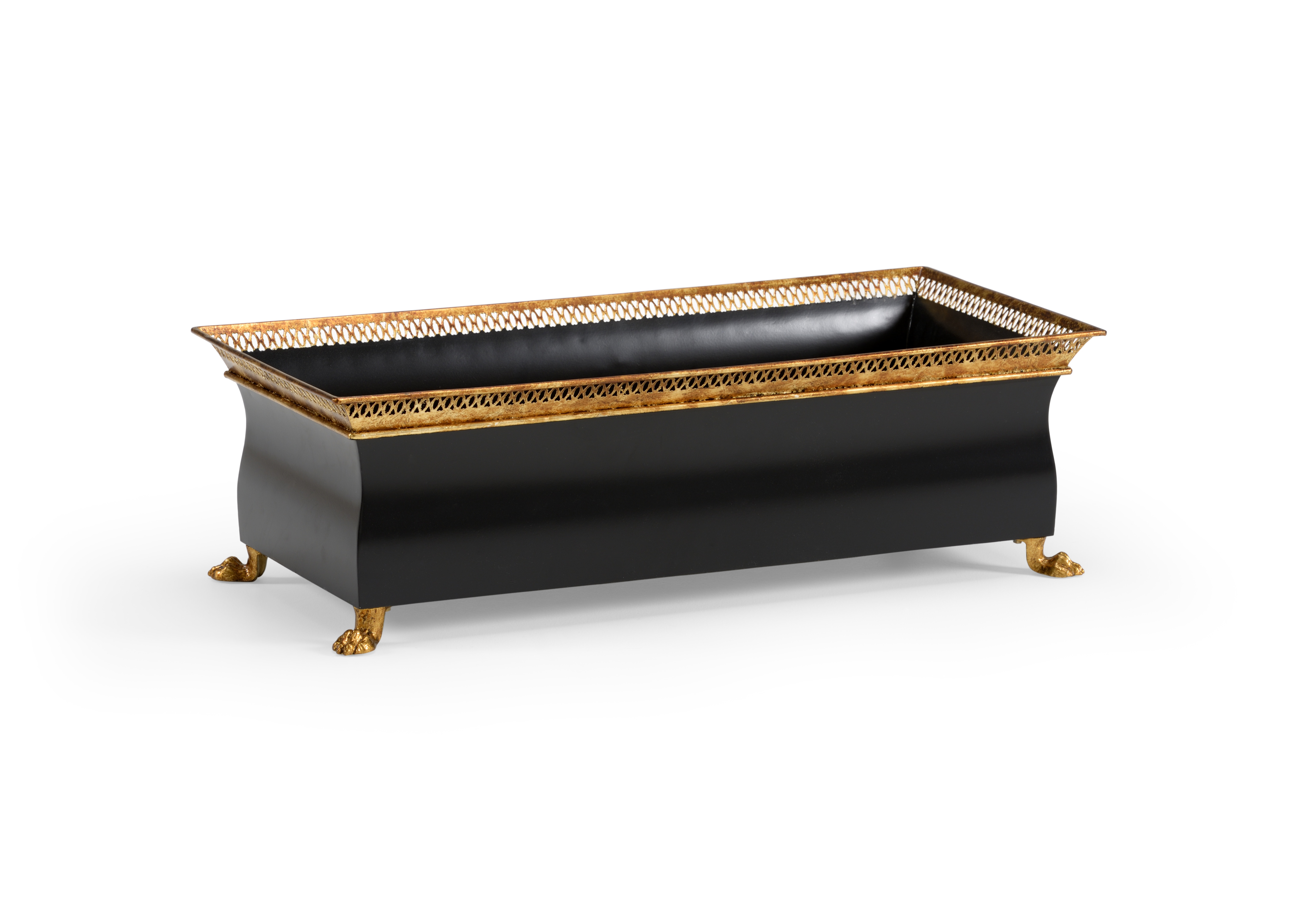  French Tole Planter - Black 