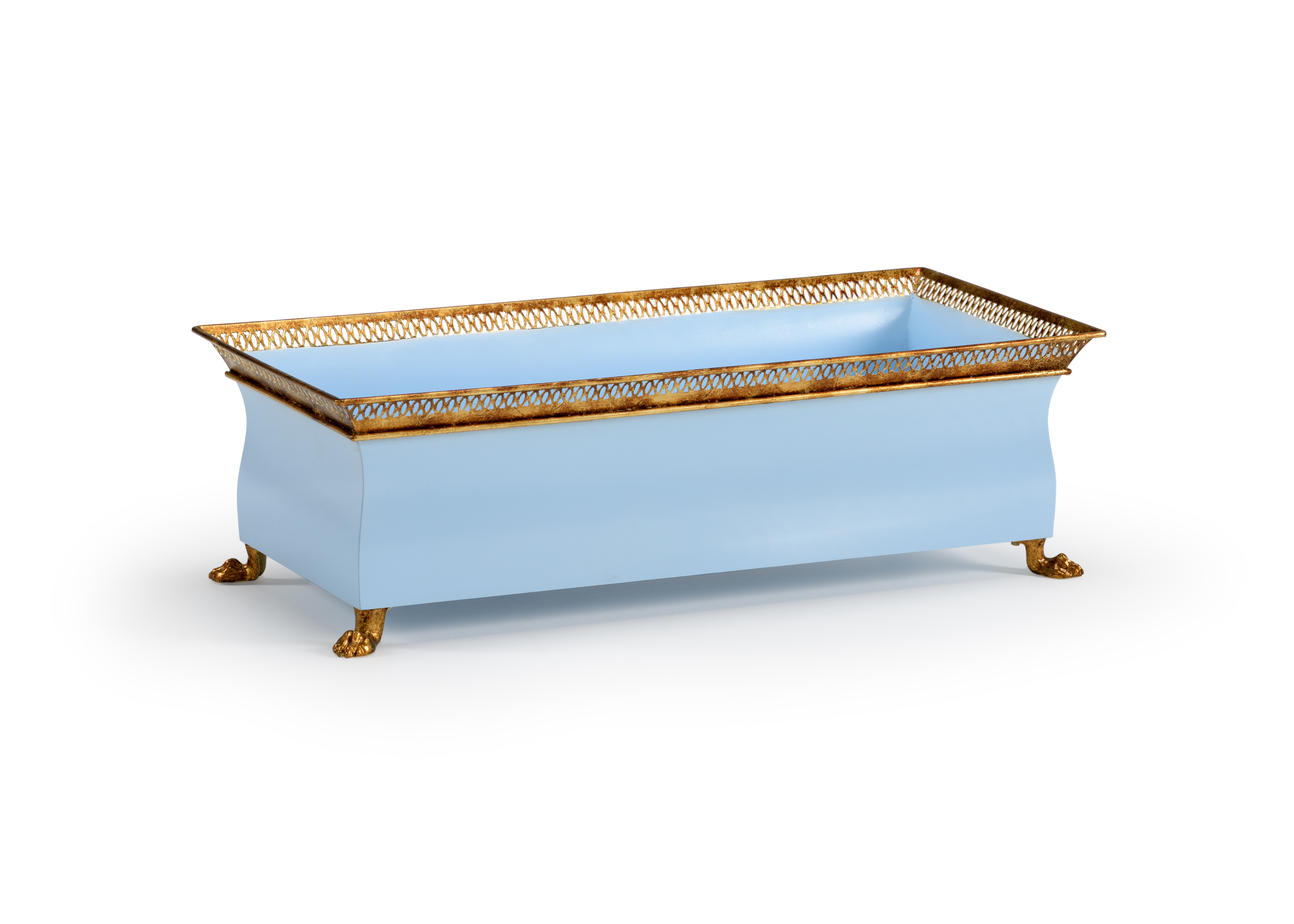  French Tole Planter - Blue 