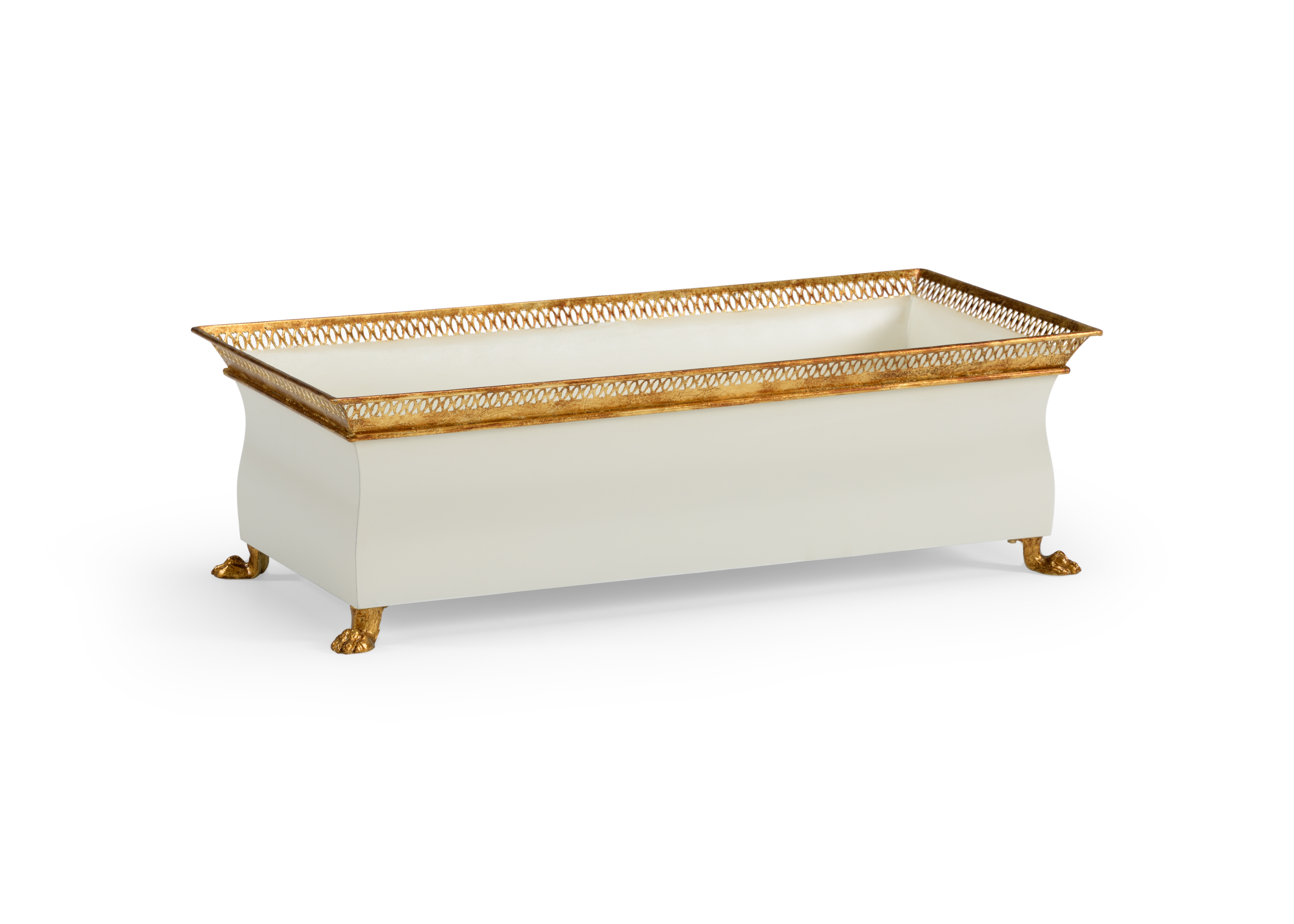  French Tole Planter - Cream 